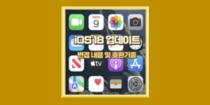 ios18 업데이트